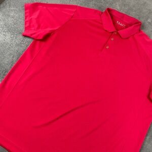 Nike Mens 2XL Polo Shirt Red Performance Golf Short Sleeve Active Work Outdoors